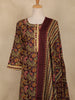 Maroon Floral Design Cotton Salwar Suit