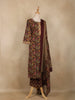 Maroon Floral Design Cotton Salwar Suit