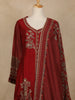 Maroon Floral Design Crepe Palazzo Salwar Suit