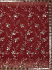 Maroon Floral Design Georgette Designer Saree