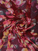 Maroon Floral Design Georgette Saree