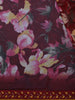 Maroon Floral Design Georgette Saree