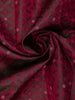 Maroon Floral Designed Silk Saree - Diadem