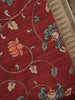 Maroon Floral Designed Soft Silk Saree - Diadem