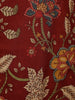 Maroon Floral Embroidered Cotton Salwar Suit with Dupatta