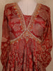 Maroon Floral Embroidered Design Georgette Gown With Dupatta