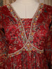 Maroon Floral Embroidered Georgette Gown