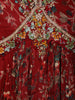Maroon Floral Embroidered Georgette Gown