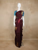Maroon Floral Motif Woven Kanchipuram Silk Saree