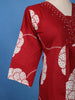 Maroon Floral Printed Cotton Salwar Suit - Diadem