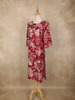 Maroon Floral Printed Cotton Kurti