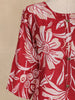 Maroon Floral Printed Cotton Kurti