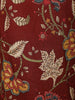 Maroon Floral Printed Cotton Salwar Suit