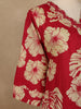 Red Floral Printed Cotton Salwar Suit with Dupatta - Diadem