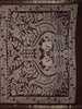 Maroon Floral Printed Design Chanderi Cotton Saree with Contrast Zari Border