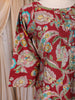 Maroon Floral Printed Design Cotton Long Kurti