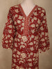 Maroon Floral Printed Design Cotton Salwar Suit with Dupatta