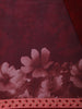 Maroon Floral Printed Design Georgette Saree