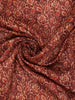 Maroon Floral Printed Design Tussar Silk Saree