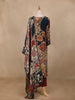 Maroon Floral Printed Synthetic Salwar Suit