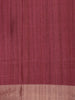 Maroon Floral Printed Tussar Silk Saree
