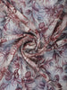 Maroon Floral Printed Tussar Silk Saree - Diadem