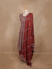 Maroon Floral Sequins Embroidered Design Georgette Palazzo Suit
