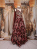 Maroon Floral Thread Embroidered Design Tissue Organza Lehenga With Dupatta