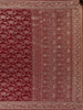 Maroon Floral Woven Banarasi Silk Saree with Designer Zari And Sequin Border