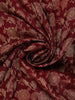 Maroon Floral Woven Banarasi Silk Saree with Designer Zari And Sequin Border