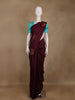 Maroon Floral Woven Design Kanchipuram Silk Saree