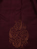 Maroon Floral Woven Design Kanchipuram Silk Saree