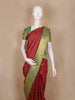 Maroon Floral Woven Design Kanchipuram Silk Saree