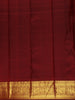 Maroon Floral Woven Pure Kanchipuram Silk Saree