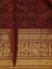 Maroon Floral Woven Pure Kanchipuram Silk Saree