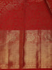 Maroon Floral Woven Pure Kanchipuram Silk Saree With Zari Border