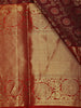 Maroon Floral Woven Pure Kanchipuram Silk Saree With Contrast Zari Border