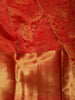Maroon Floral Zari Woven Design Pure Kanchipuram Silk Saree with Matching Zari Border