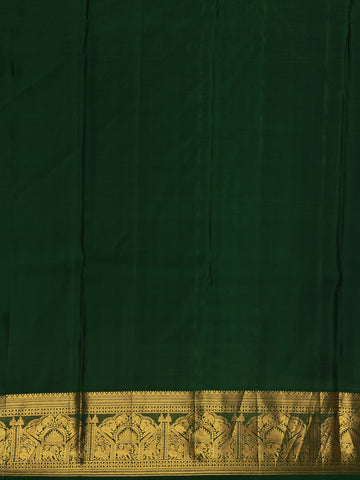 Maroon Floral Zari Woven Kanchipuram Silk Saree - Diadem