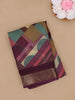 Maroon Geometric Design Linen Cotton Saree