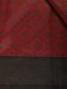 Maroon Geometric Design Semi Silk Saree