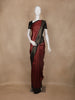Maroon Geometric Design Semi Silk Saree