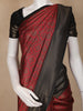 Maroon Geometric Design Semi Silk Saree
