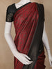 Maroon Geometric Design Semi Silk Saree
