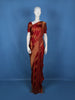 Maroon Geometric Woven Design Banarasi Silk Saree