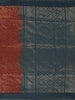 Maroon Geometric Woven Design Tussar Silk Saree With Contrast Border