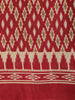 Maroon Ikat Printed Design Mixed Silk Cotton Fancy Saree
