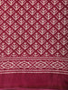 Maroon Geometric Printed Design Mixed Silk Cotton Fancy Saree