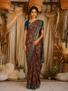 Maroon Kalamkari Printed Design Semi Silk Saree