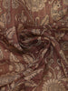 Maroon Kalamkari Printed Tussar Silk Saree - Diadem